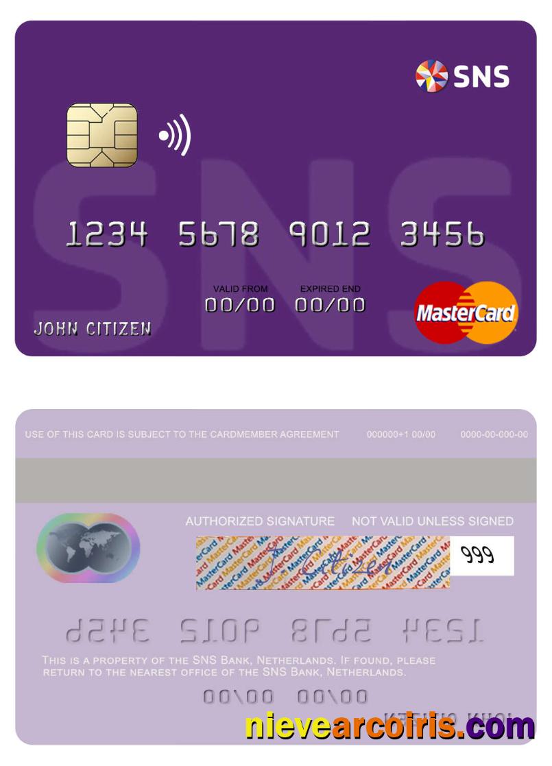 Netherlands SNS Bank mastercard